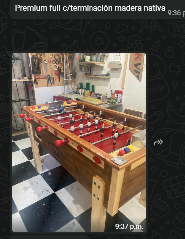 Taca taca Premium Full con terminación madera nativa